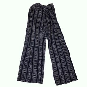 soft aztec print palazzo pants